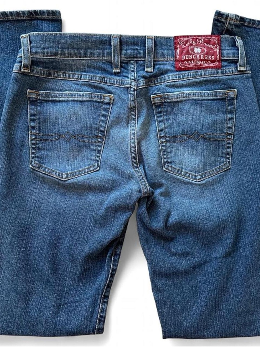 Vintage Lucky Brand Dungarees Women's Blue Flare Jeans